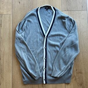 Express Men’s Gray Cardigan Sweater